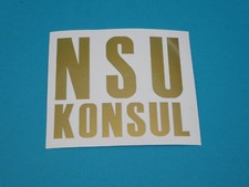 NSU Konsul Schriftzug Sticker