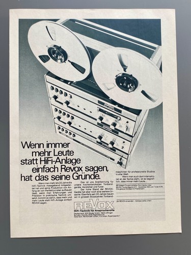 1971 revox hifi anlage - 1971,