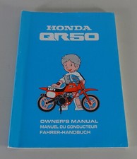 Betriebsanleitung / Manuel du Conducteur / Owner´s Manual Honda QR 50 Stand 1993