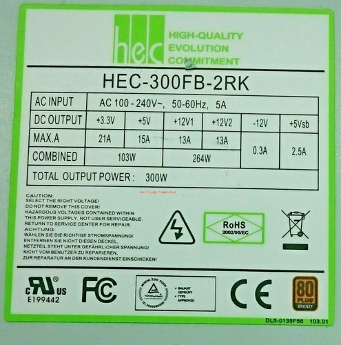 Netzteil hec 300fb 2rk - , hec-300fb-2rk