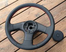 New leather steering wheel - leather,