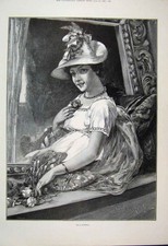 Original alter antiker Druck