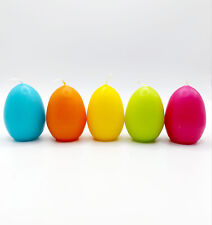 bunte Eikerzen Ostereier 5er Set pink, gelb, blau, grün,orange Osterdeko