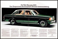 Mercedes W 123 Limousine, originale Werbung aus 1982