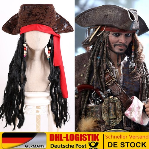 Piratenhut braun mit - piratenhut,