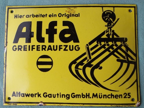 Altes schild alfa - altes,