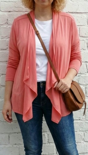 Damen jacke chiffon lachs - c&a,