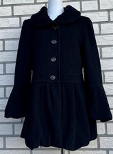 ERICH FEND-Damen Designer Wollmantel-schwarz-Gr 44 (eher 42)-wie NEU