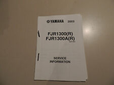 Werkstatthandbuch Service Information Heft Yamaha FJR 1300 / A  Modellj. 2003