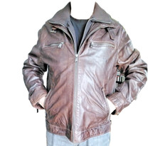 Echtlederjacke Herren von Chevirex, 54, braun-rotbraun, wie neu