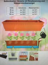 Blumenkasten mit Wasserspeicher Geländer Pflanzkasten Blumentopf Balkonkasten