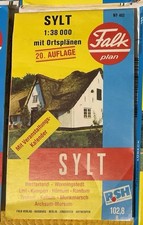 Falk City Map Plan de Ville Stadtpläne Inselkarte SYLT 20. Auflage I.Qu. 1995