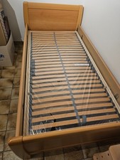 Einzelbett 100x200 cm - Buche Eiche - Gästebett Seniorenbett- mit Lattenrost Neu