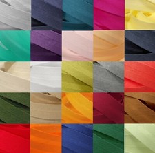 3-10 m Schrägband verbügelt 20-40mm Falzband Baumwollband Kantenband Besatzband 