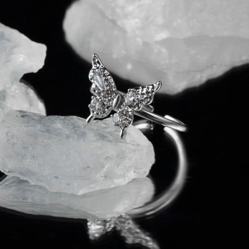 Damen ring schmetterling - damen,