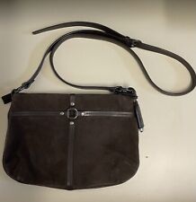 Wildleder Cross Bag  Umhängetasche Schultertasche Dunkelbraun Esprit