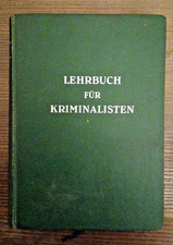 Lehrbuch für Kriminalisten , 2. Auflage 1956 / DDR , Fachliteratur  Volkspolizei