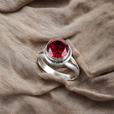 925 Sterling Silber Granat