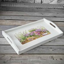 Vintage Holztablett 50x30 cm