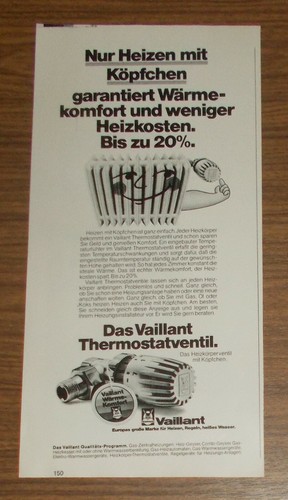 Seltene werbung vaillant - seltene,