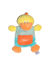 WIE NEU * Chicco Vogel Ente Gans orange Schmusetuch Schnuffeltuch Kuscheltuch
