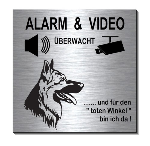 Schäferhund-Alarm+Video-Alu-E