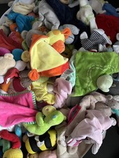 70x Schmusetuch Konvolut Set Kuscheltuch Baby Schnuffeltuch Greifling Rassel