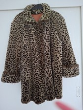 Jacke Kurzmantel  LEO Kunstpelz, A-Linie Gr.42