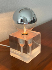 Tischleuchte Lampe 1960er Jahre  Space Age Table Light  Vintage Tischlampe Acryl
