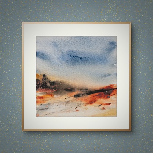 Original aquarell bild - aquarell,