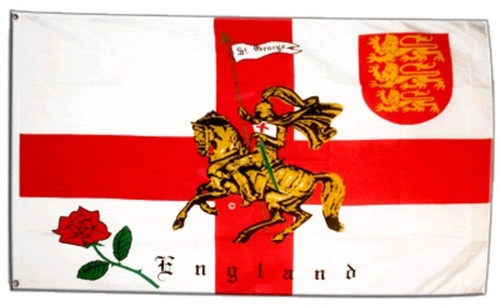 Fahne england mit ritter - fahne,