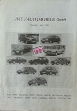 Preisliste automobile gmbh - preisliste, mt