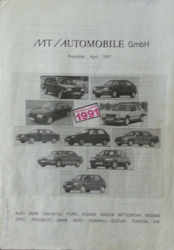 Preisliste automobile gmbh - preisliste, mt
