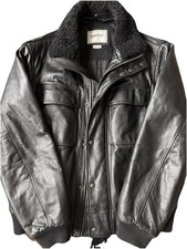 Geox Respira Lederjacke Jacke 52 Schwarz Leder Top