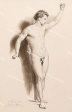 Ludwig Thiersch München Akt Erotik Knabe boy nude male Klassik Weimar Rom Modell