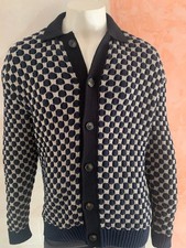 CLOSED ,Herren Pullover, STRICKJACKE,Gr. L , BLAU, BAUMWOLLE,