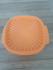 Tupperware Tri Star Schüssel mit Deckel, Sonnendeckel Orange 