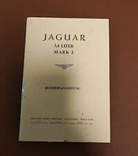 Betriebsanleitung  Jaguar Mark 2 3,4 Liter  Bordbuch Handbuch
