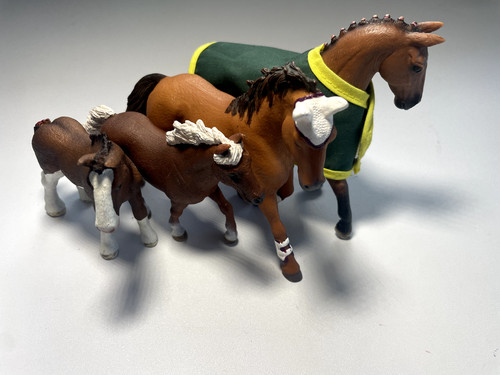 Schleich pferde familie hell - pferde, familie: