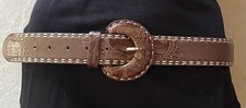 NEU Biba Westerngürtel Cowboy Gürtel Belt Größe 90 Gürtel Leder Braun