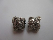 Trollbeads 2 x Tannenzapfen mit Schleife beide ohne LAA 925 S Weihnachten