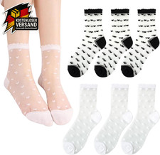 Transparente Herzmuster Socken