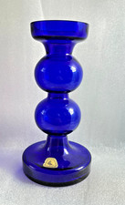 Bubblevase dunkelblau Alfred Taube vintage