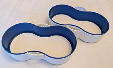 Tupperware Oceano 2 Aufbewahrungsschalen,Hängen,Stellen,weiß-blau,gebr,Badserie