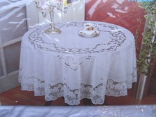 180 cm Ø Rund Weiß