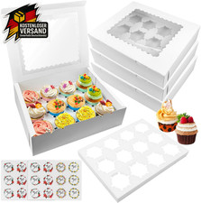 Cupcake Box Weiß Pappe Muffin