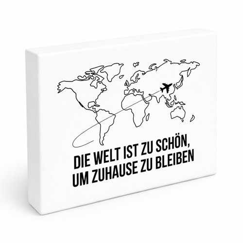 Weltkarte holzbild 28x21 - in, cm