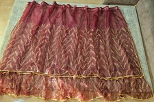 Hochwertige Fertiggardine mit Faltenband Vorhang  Store Voile Organza Küche