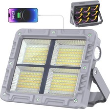 OHAYORI Baustrahler LED Arbeitslampe Flutlicht Outdoor USB PowerBank 100W Solar