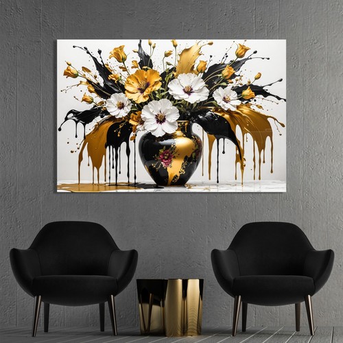 Vase mit goldenen blumen - mit,